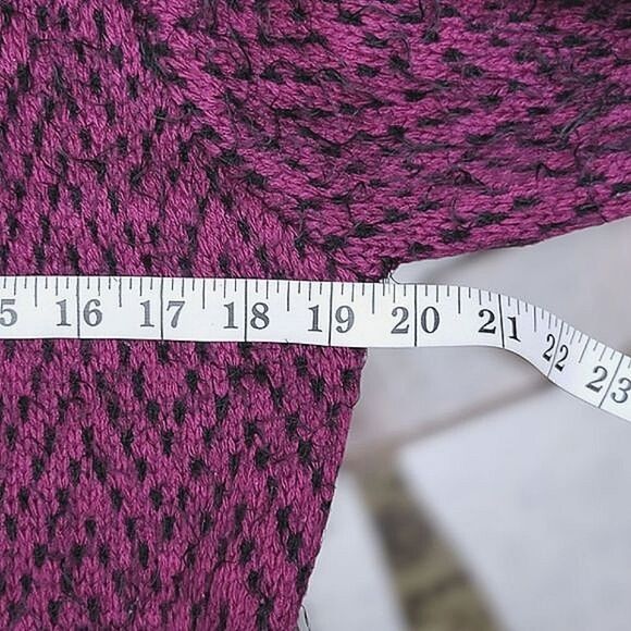 Bailey purple longline fuzzy sweater jacket size M - Picture 10 of 13